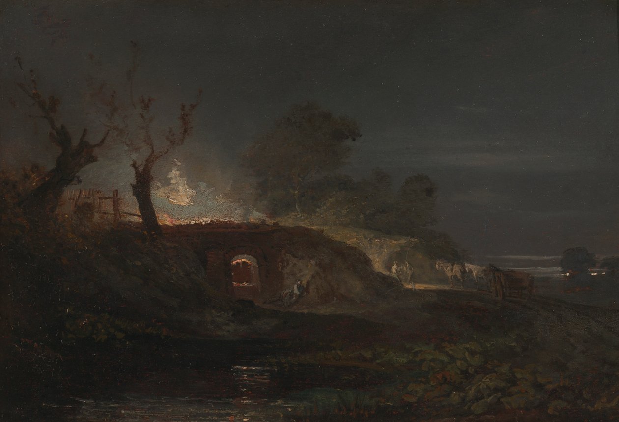 Coalbrookdale'deki Limekin by Joseph Mallord William Turner