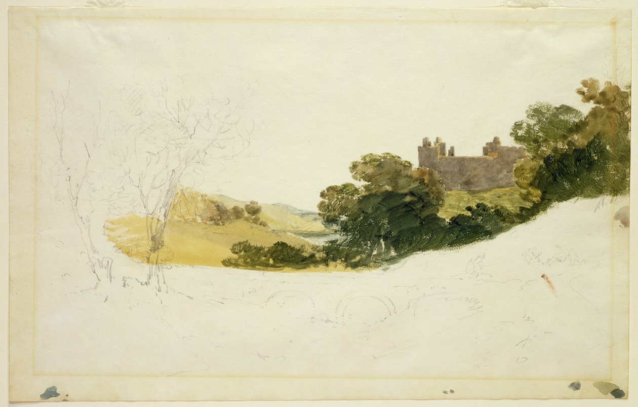 Linlithgow Sarayı, İskoçya by Joseph Mallord William Turner