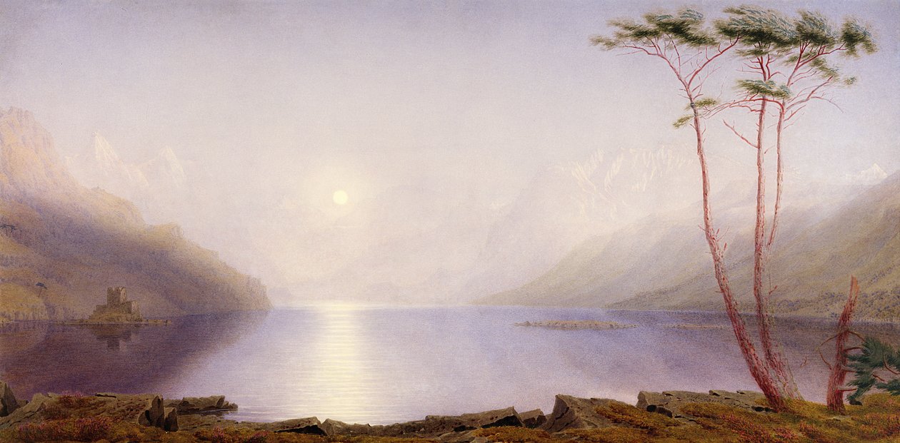 Loch Duich, Yaz Ay Işığı by Joseph Mallord William Turner