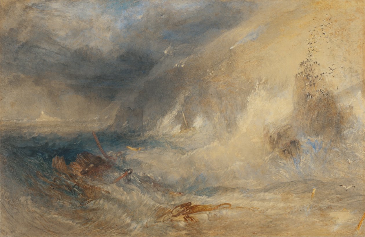 Longships Deniz Feneri, Land's End, 1834-35 dolayları (suluboya ve guaj) by Joseph Mallord William Turner