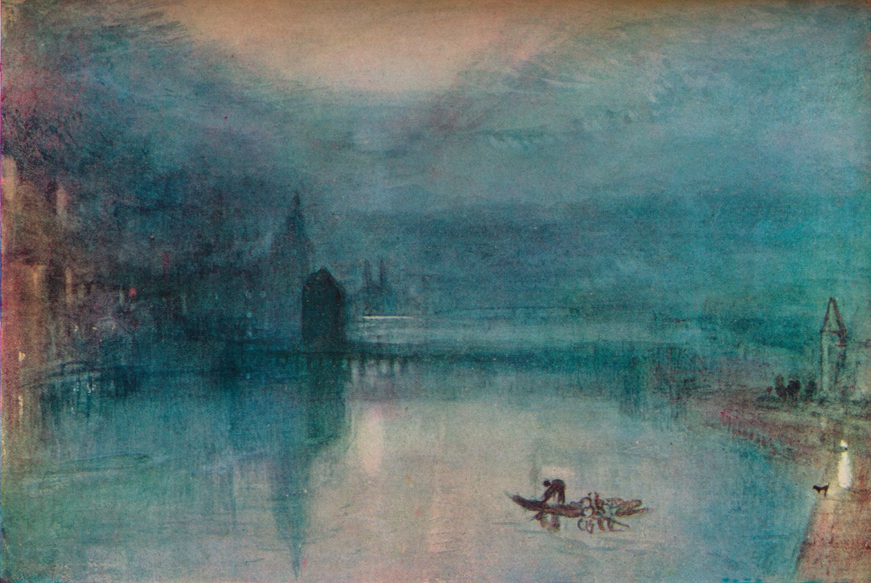 Luzern - Akşam, c1842, 1946. by Joseph Mallord William Turner