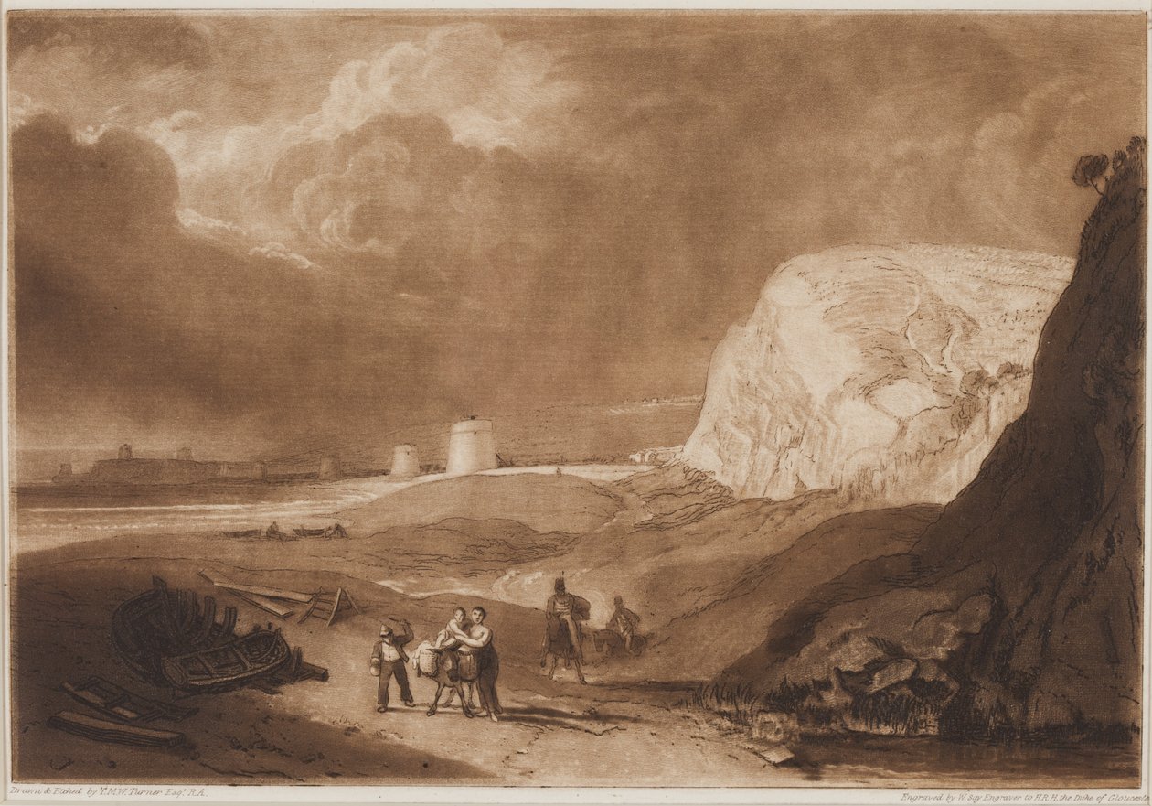 Bexhill Yakınındaki Martello Kuleleri, Sussex, 1811 by Joseph Mallord William Turner