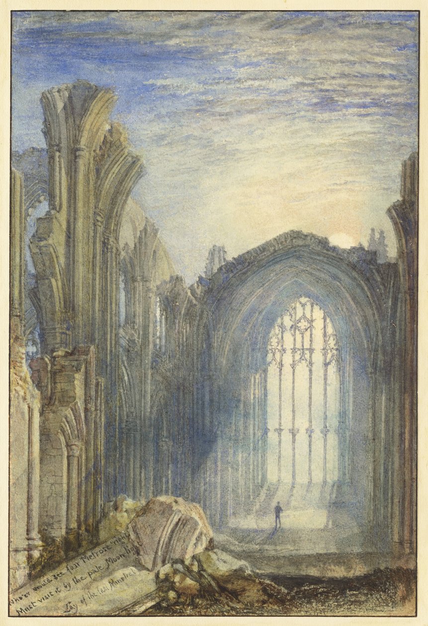 Melrose Manastırı by Joseph Mallord William Turner