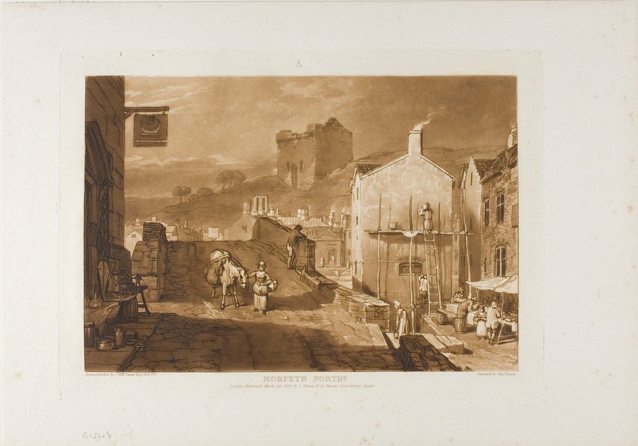 Morpeth, Liber Studiorum'dan 21 numaralı plaka by Joseph Mallord William Turner