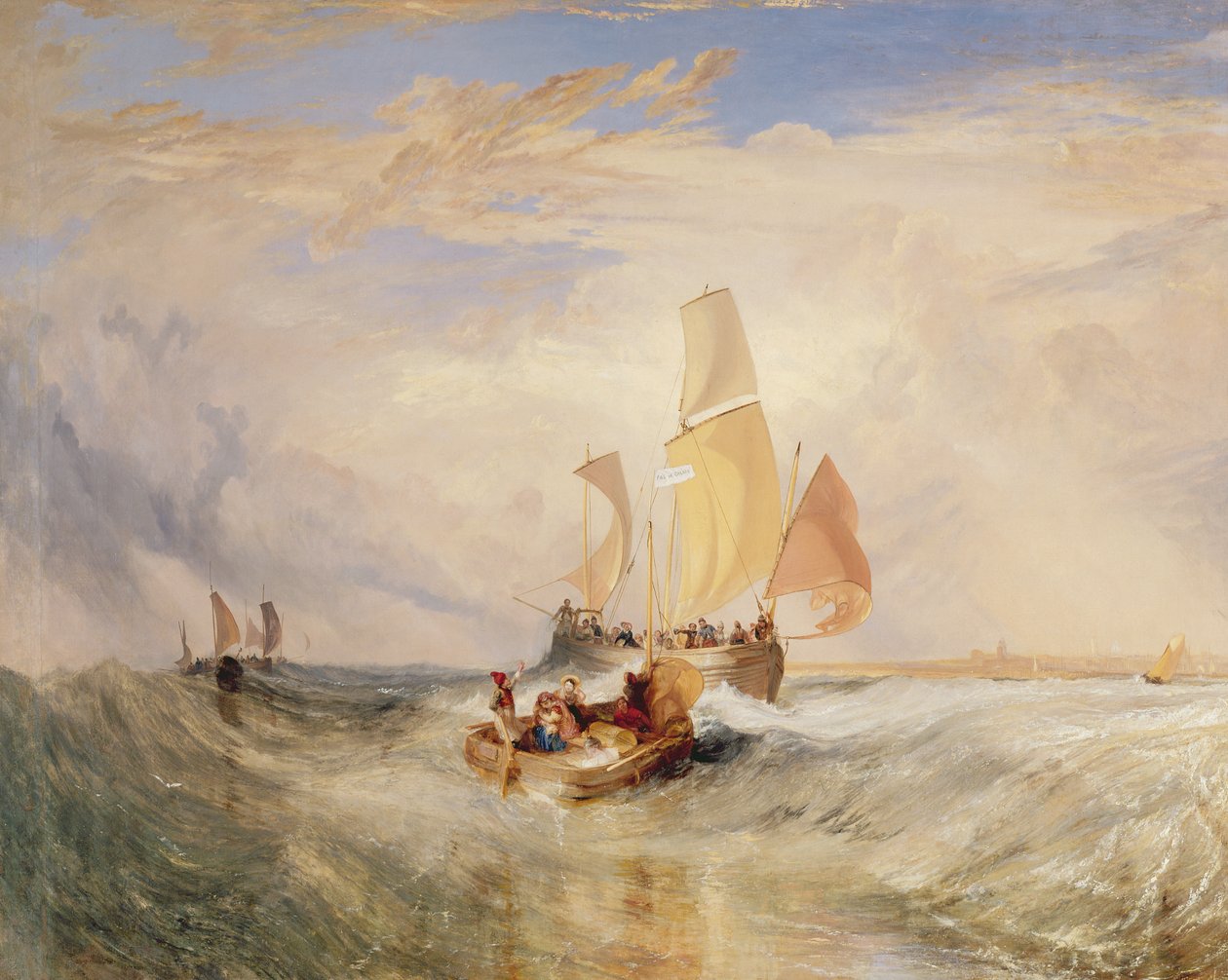 'Şimdi Ressam için' (ip) - uçağa binen yolcular by Joseph Mallord William Turner