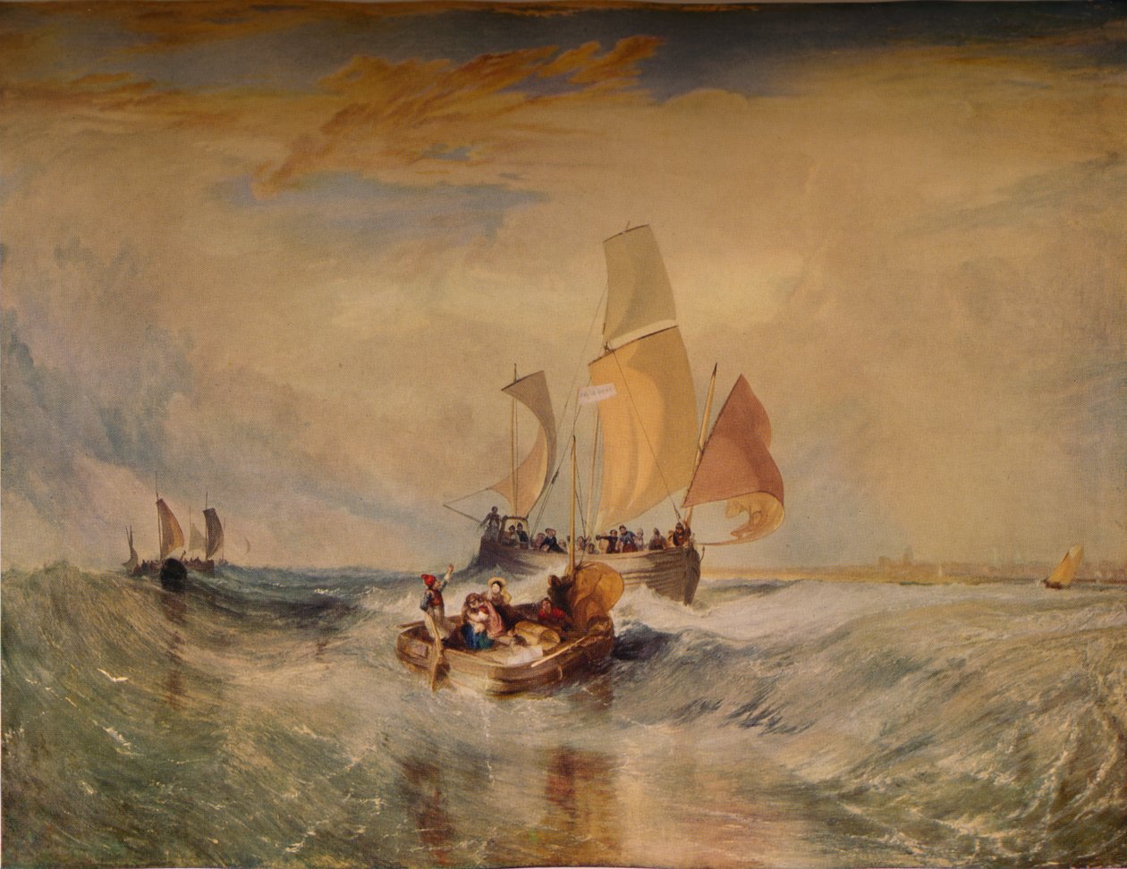 Şimdi Gemiye Giden Ressam Halat Yolcuları için, 1827, 1938 by Joseph Mallord William Turner