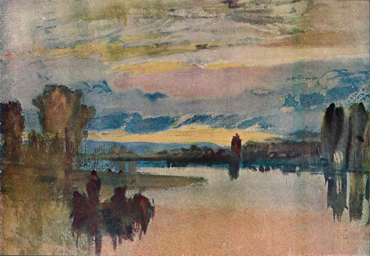 Petworth'teki Gölde - Akşam, 1909 by Joseph Mallord William Turner
