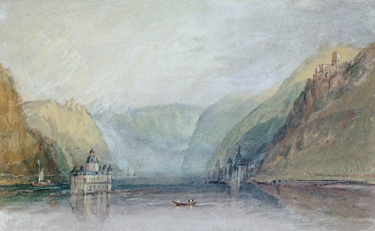 Pfalz (kağıt üzerine sulu boya) by Joseph Mallord William Turner