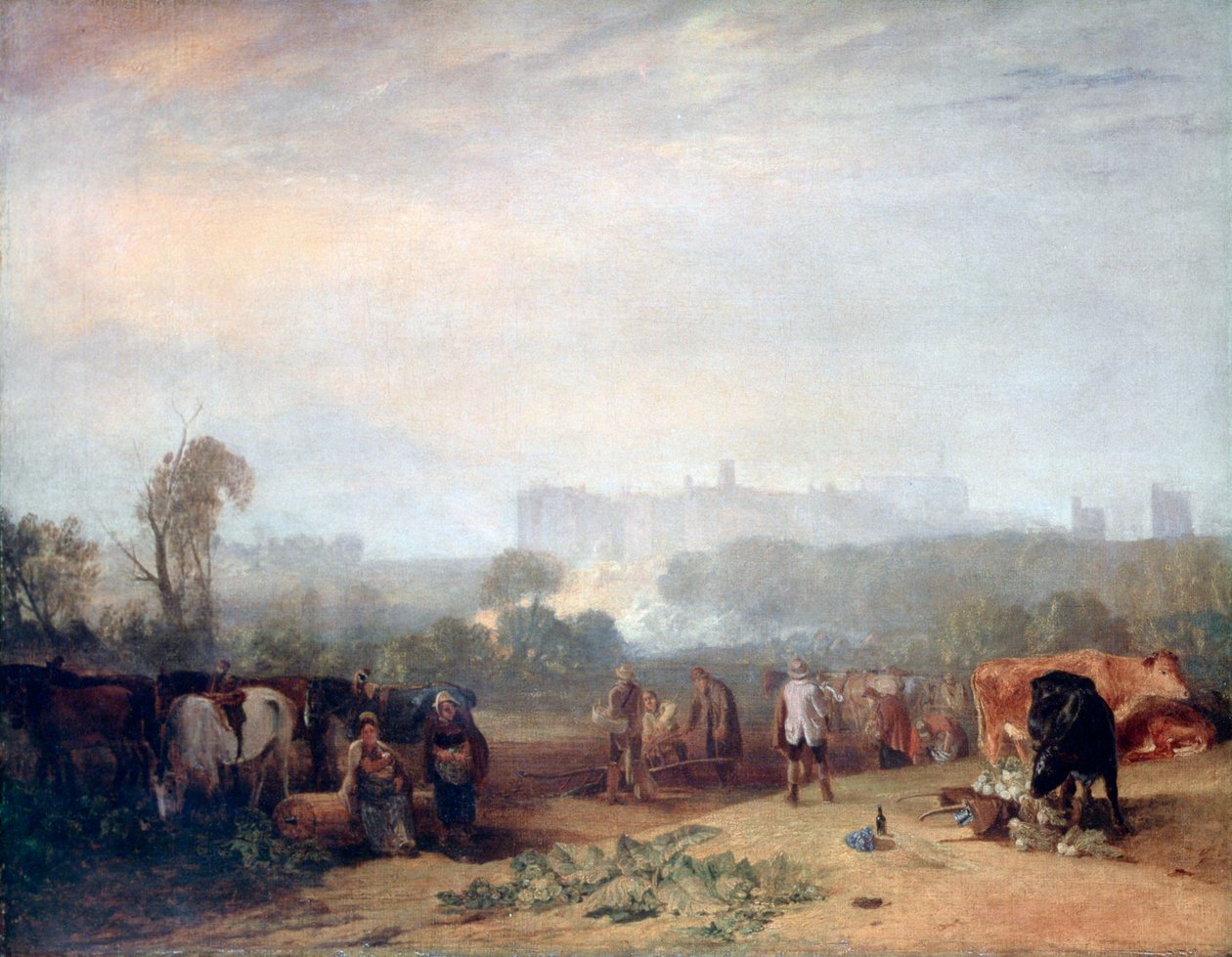 Şalgamları Sürmek, Slough yakınlarında, `Windsor, c1809 by Joseph Mallord William Turner