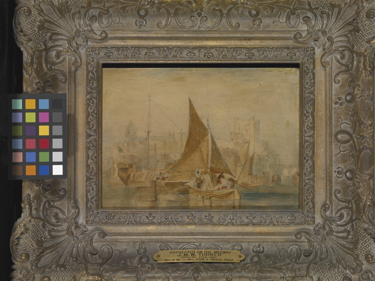 Medway'de Rochester (tuval üzerine yağlıboya) by Joseph Mallord William Turner