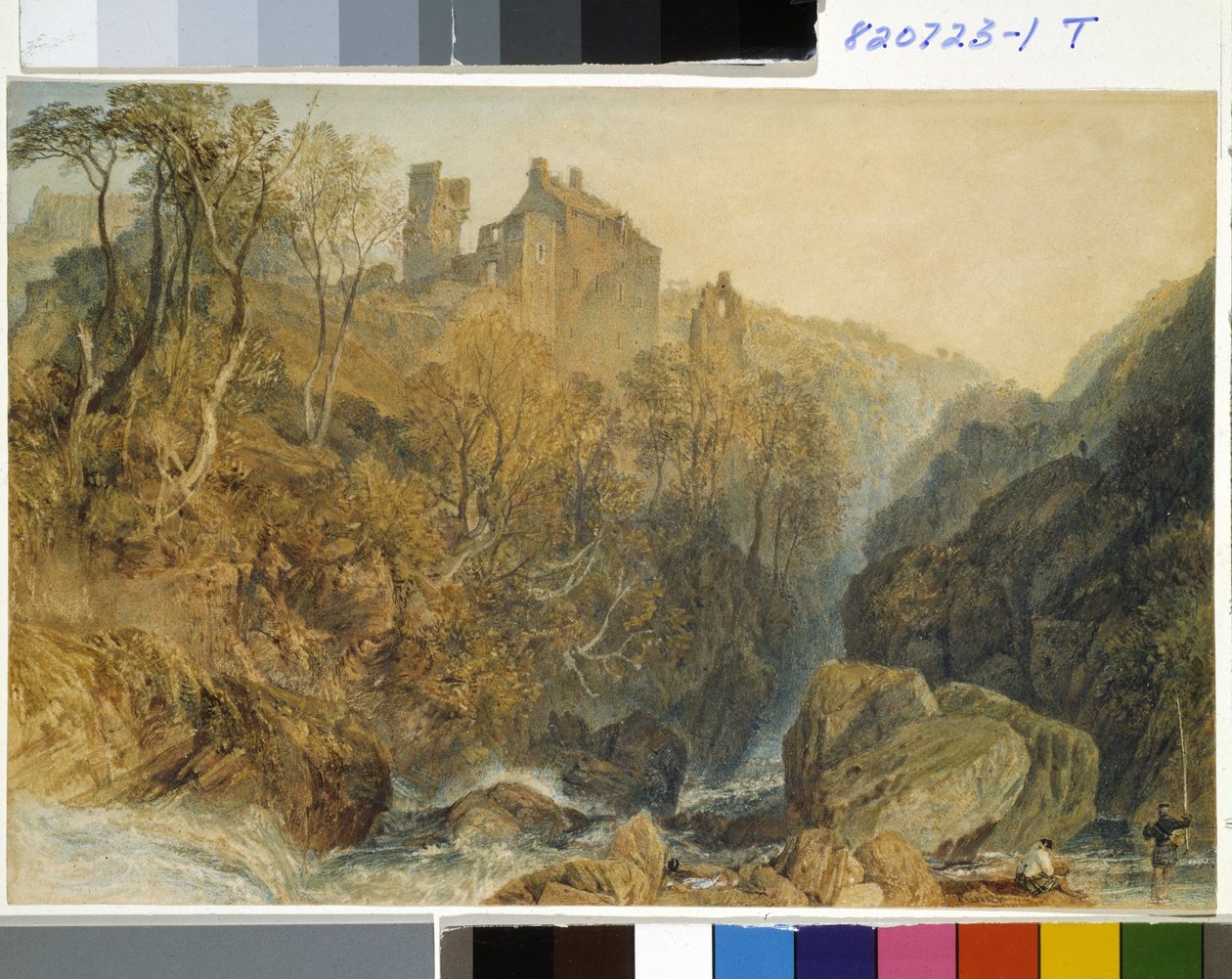 Rosslyn Kalesi (beyaz kağıt üzerine suluboya) by Joseph Mallord William Turner