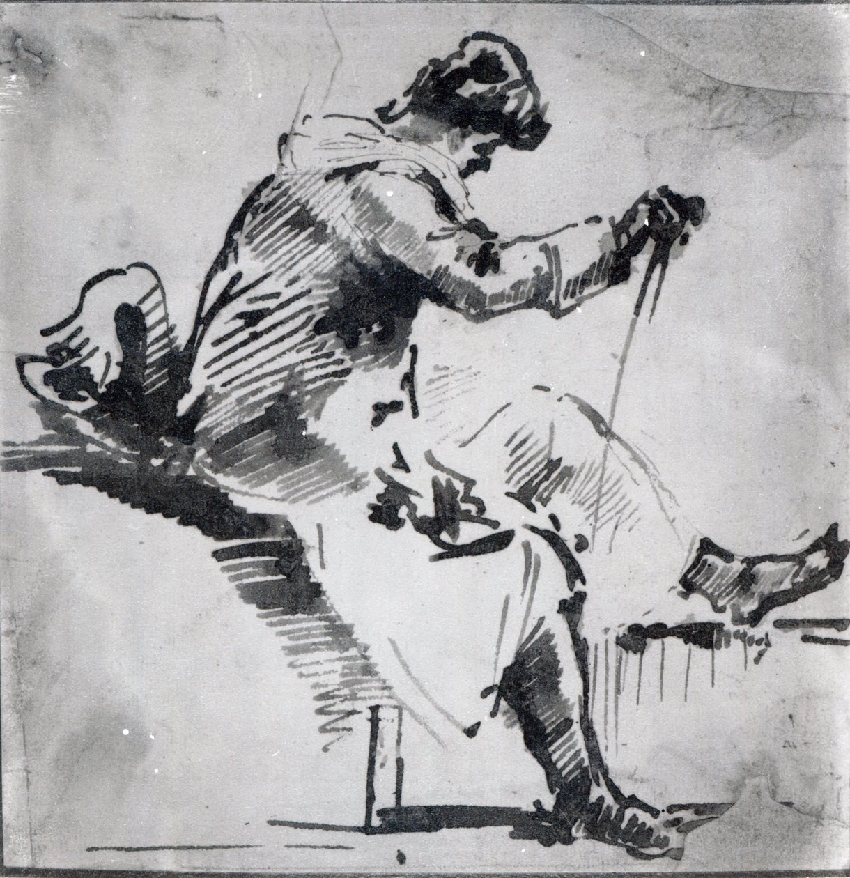 Oturan adam (kağıt üzerinde wc) by Joseph Mallord William Turner