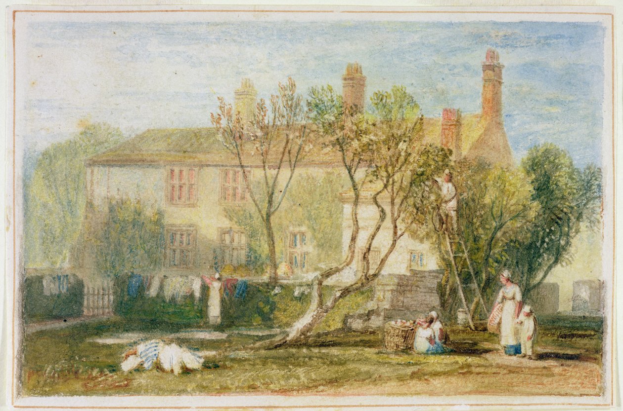 Steeton Malikanesi, Farnley yakınlarında, 1815-18 dolayları (kağıt üzerinde wc) by Joseph Mallord William Turner