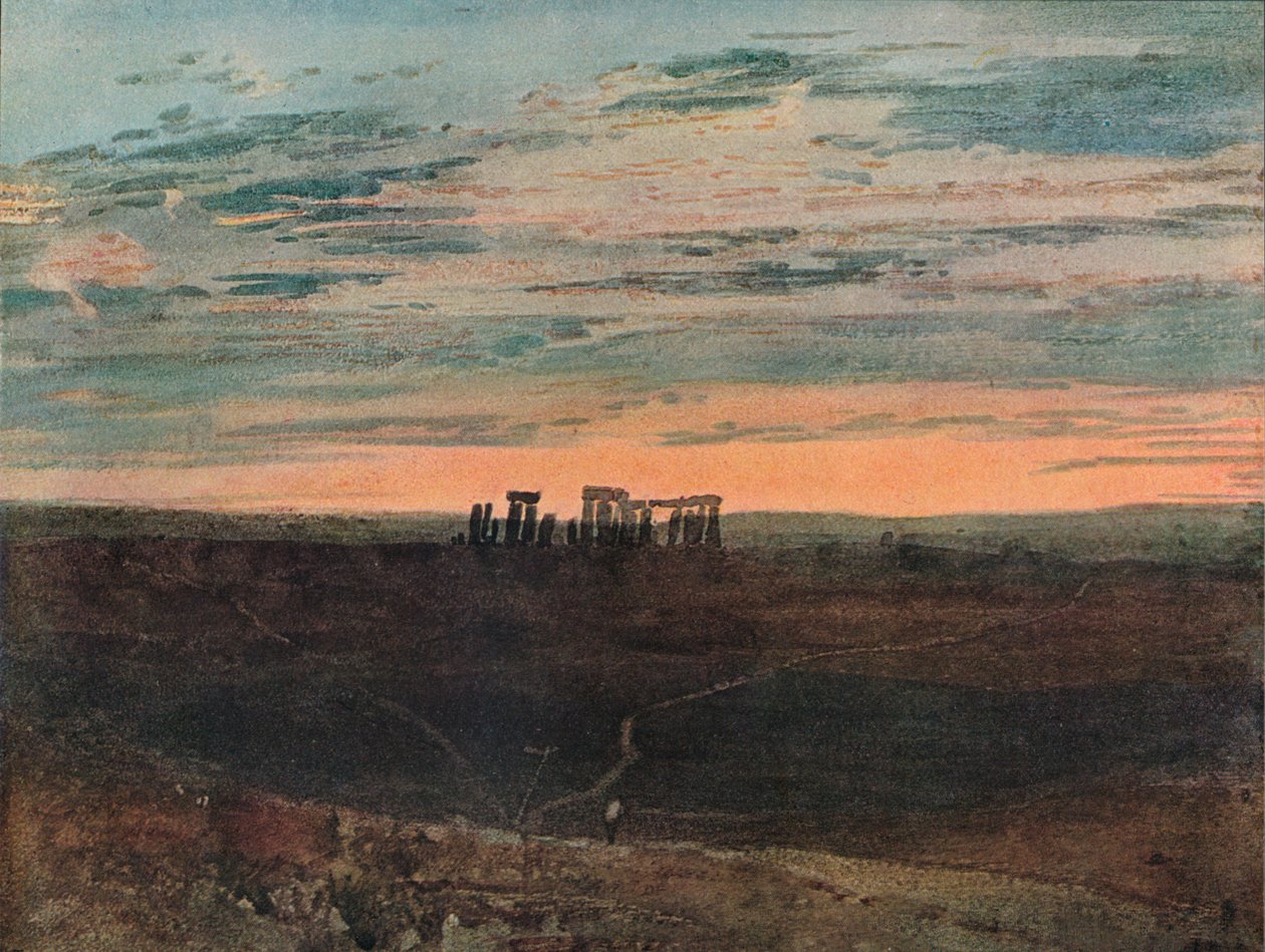 Stonehenge: Gün Batımı, 1909 by Joseph Mallord William Turner