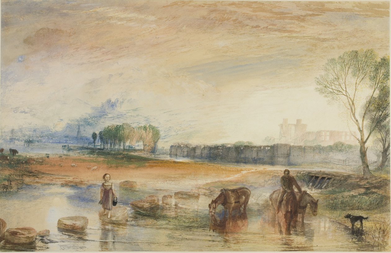 Günbatımı ve Ayın Doğuşu by Joseph Mallord William Turner
