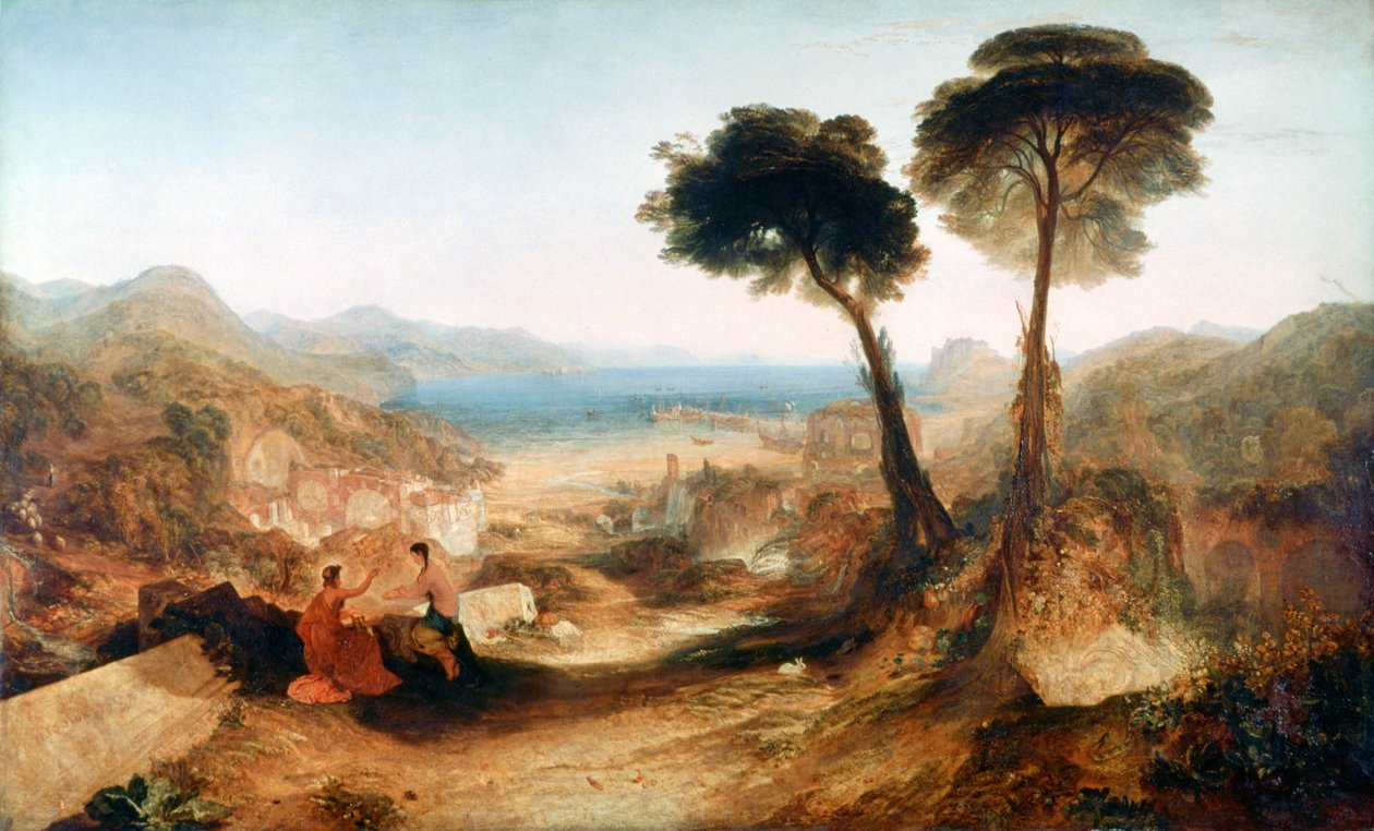 Baiae Körfezi, Apollo ve Sibyl, c1823. by Joseph Mallord William Turner