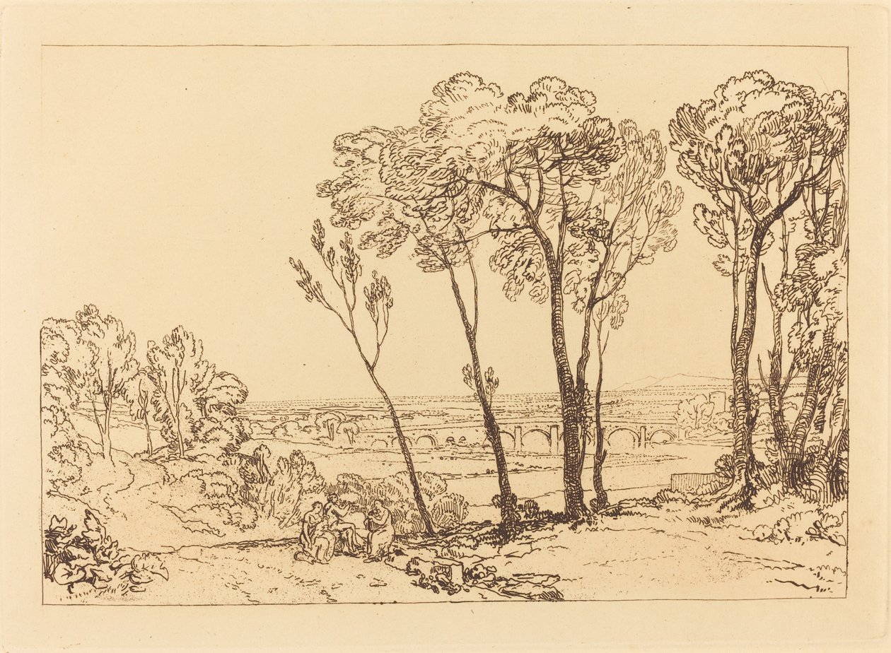Orta Mesafedeki Köprü by Joseph Mallord William Turner