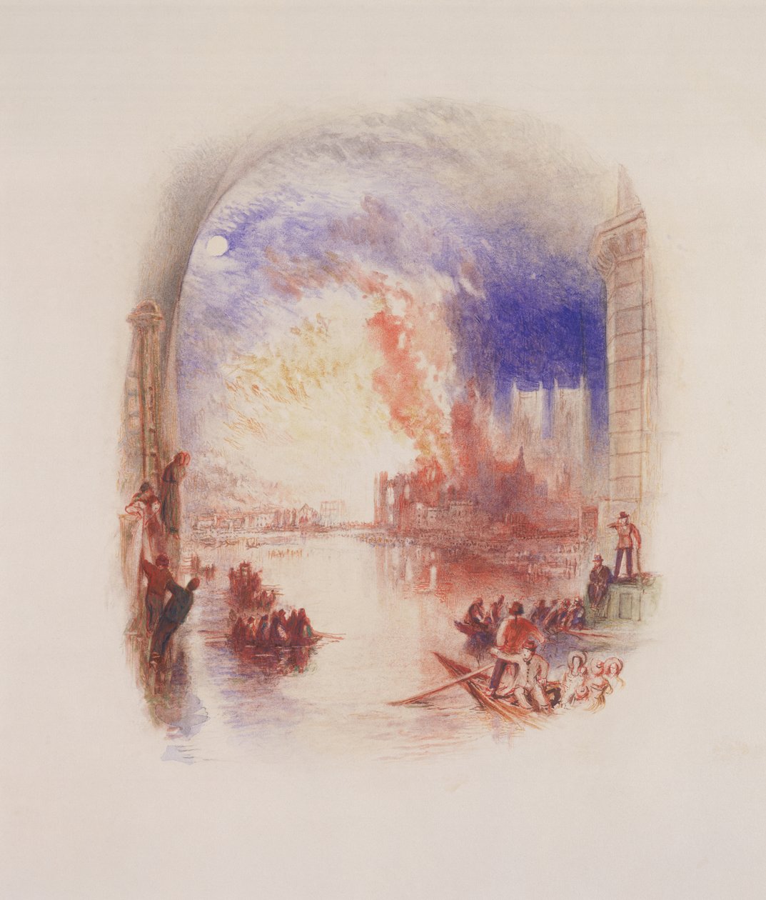 ಟರ್ಕ್ ಸಂಸತ್ತಿನ ಮನೆಗಳನ್ನು ಸುಡುವುದು by Joseph Mallord William Turner