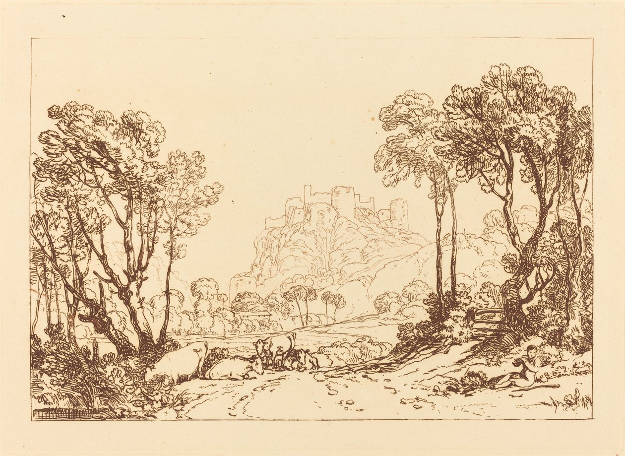 Çayırların Üstündeki Kale by Joseph Mallord William Turner