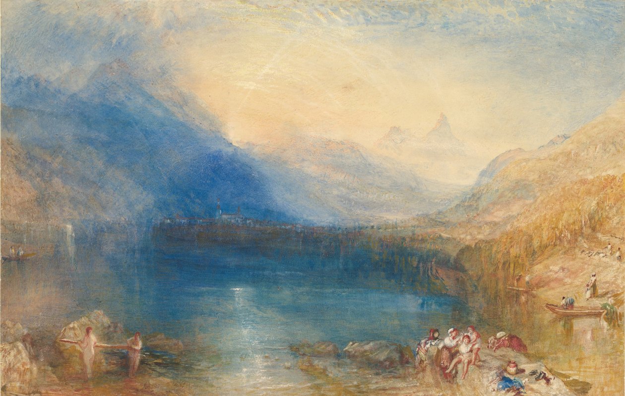 Zug Gölü, 1843 (grafit üzerinde wc) by Joseph Mallord William Turner