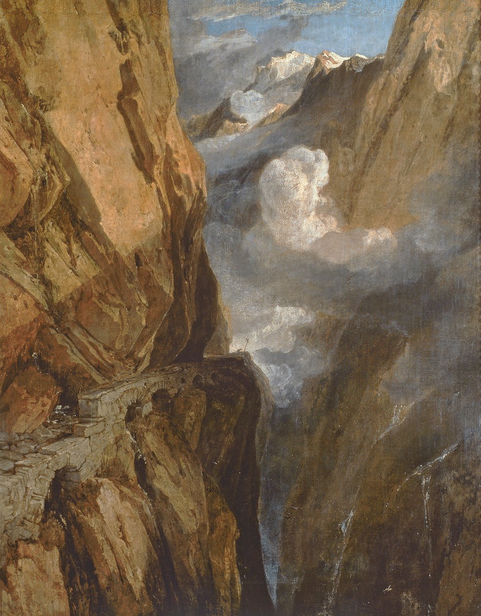 Saint Gotthard Geçidi, İsviçre, 1803-04 by Joseph Mallord William Turner