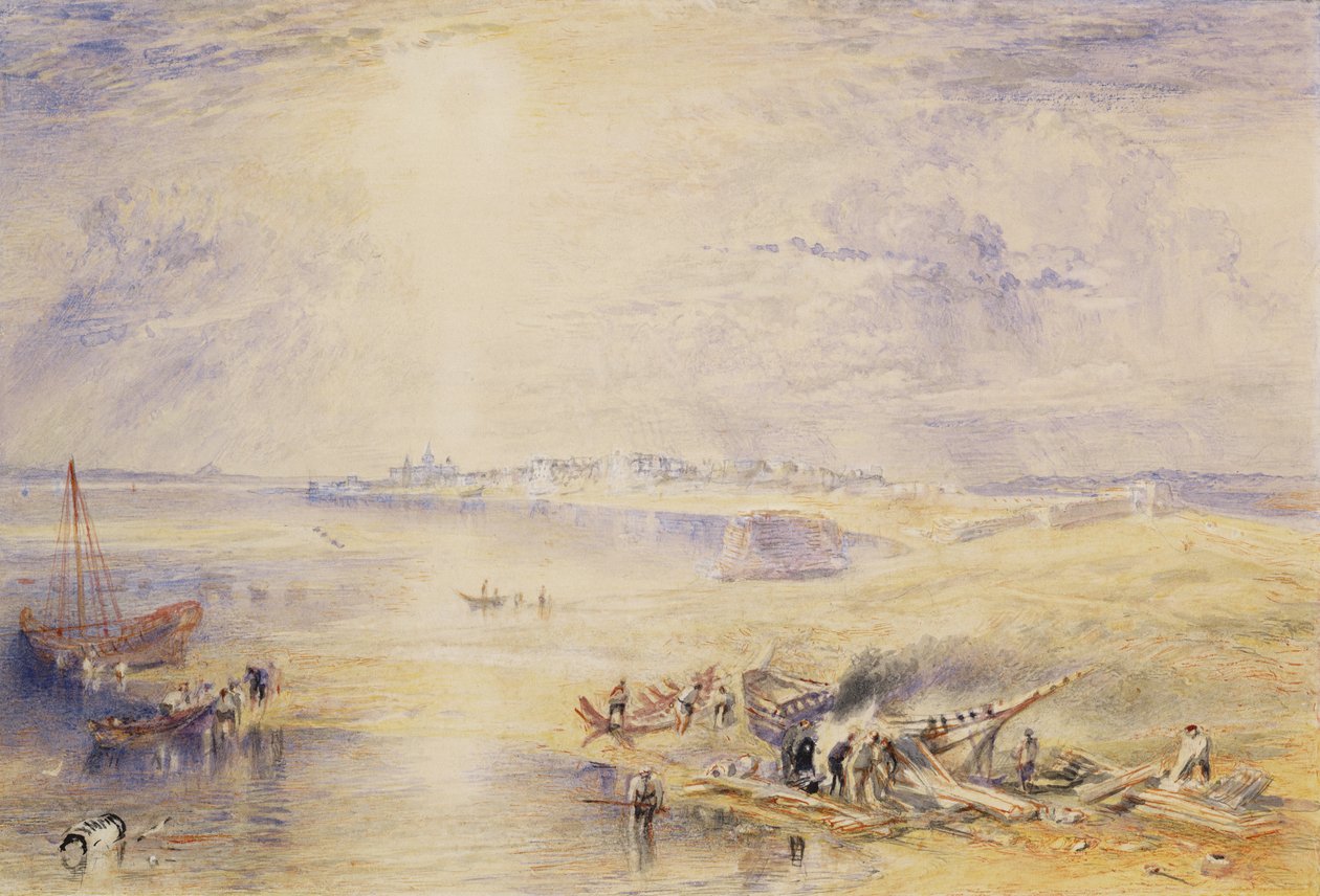 Kızıldeniz ve Süveyş (kağıt üzerinde wc) by Joseph Mallord William Turner