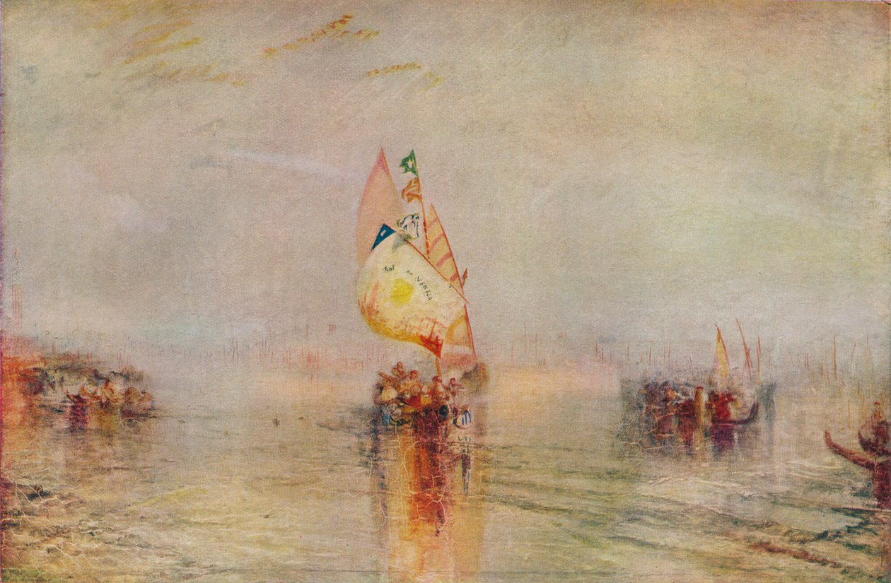 Denize Giden Venedik Güneşi, 1843, 1937 by Joseph Mallord William Turner