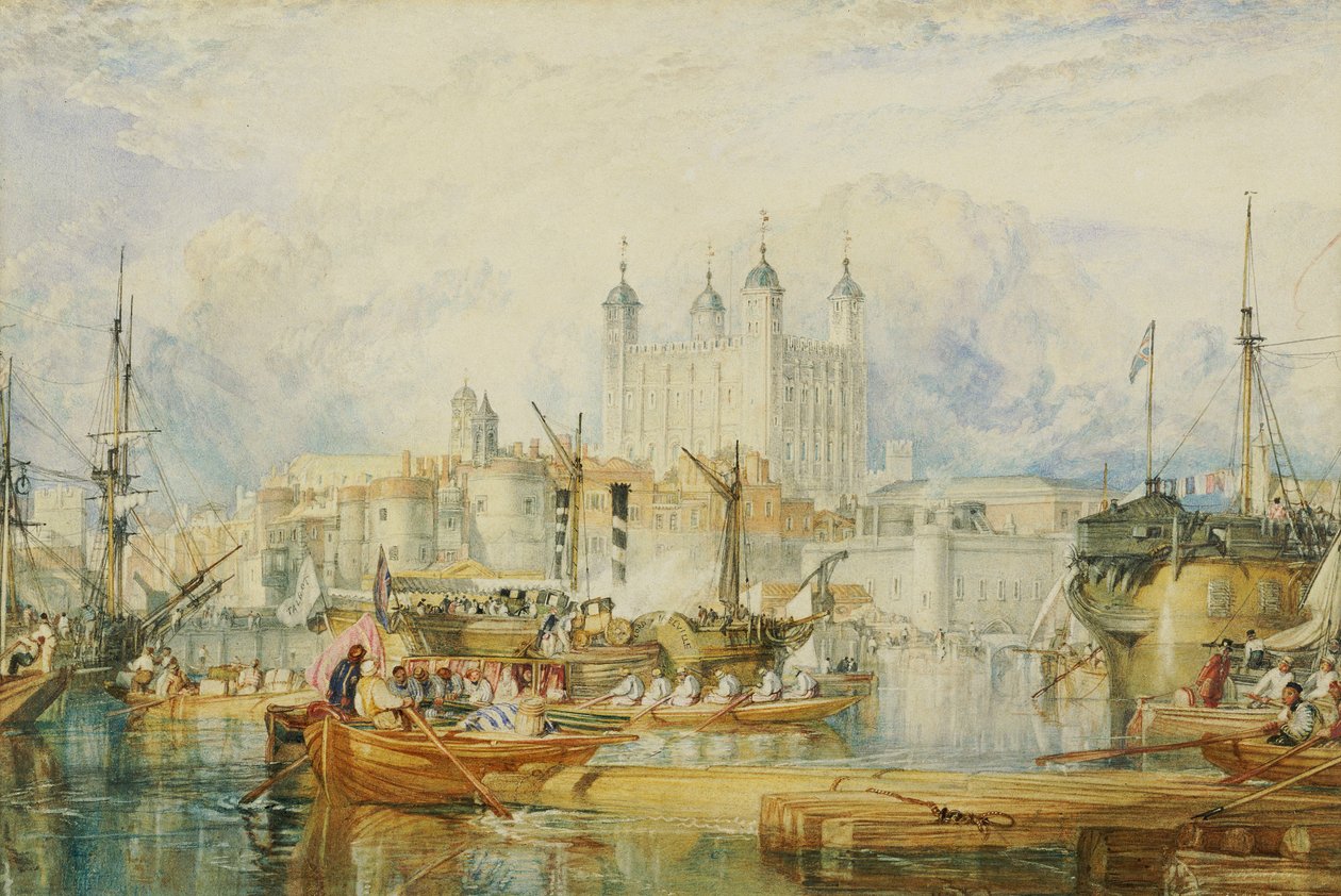 Londra Kulesi, 1825 dolayları by Joseph Mallord William Turner