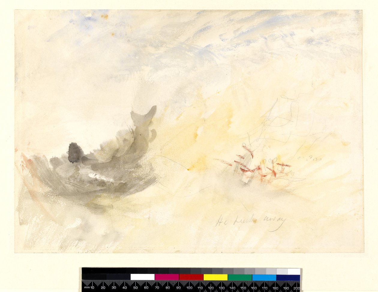 The Whaler, 1845 (kağıt üzerinde kurşun kalem üzerinde wc) by Joseph Mallord William Turner