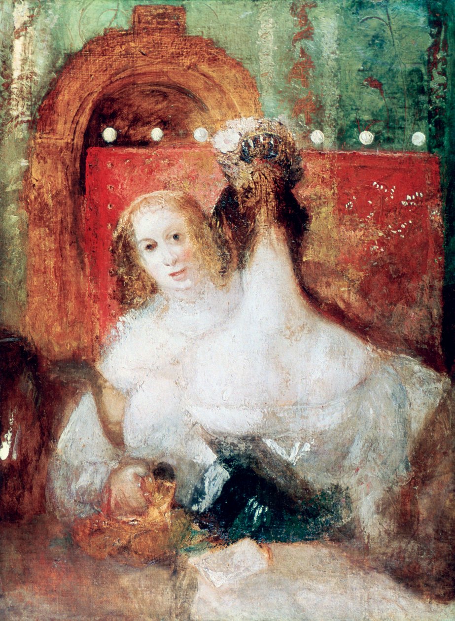 Mektuplu İki Kadın, c1830 by Joseph Mallord William Turner