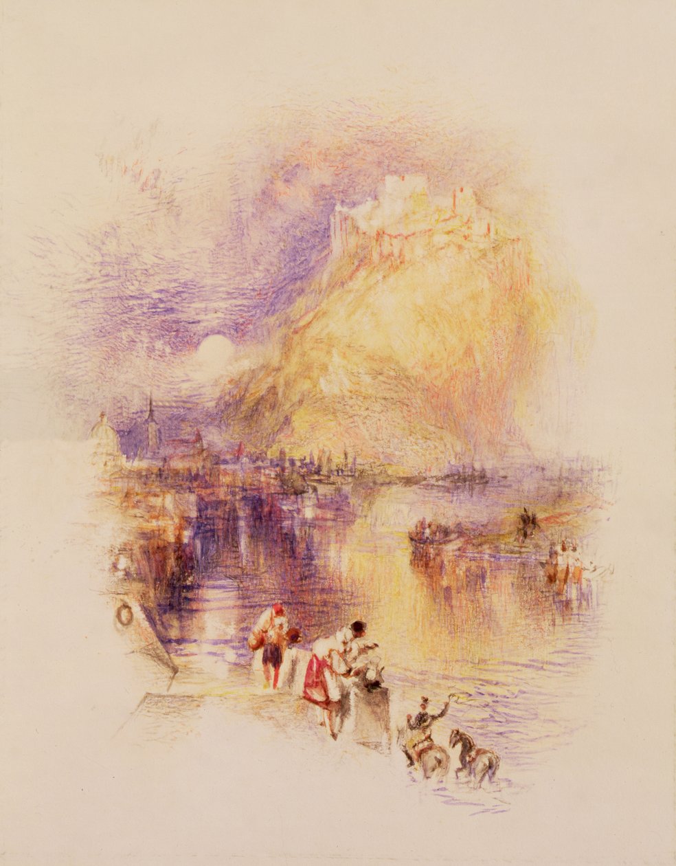 İsimsiz (kağıt üzerine renkli kalem) by Joseph Mallord William Turner