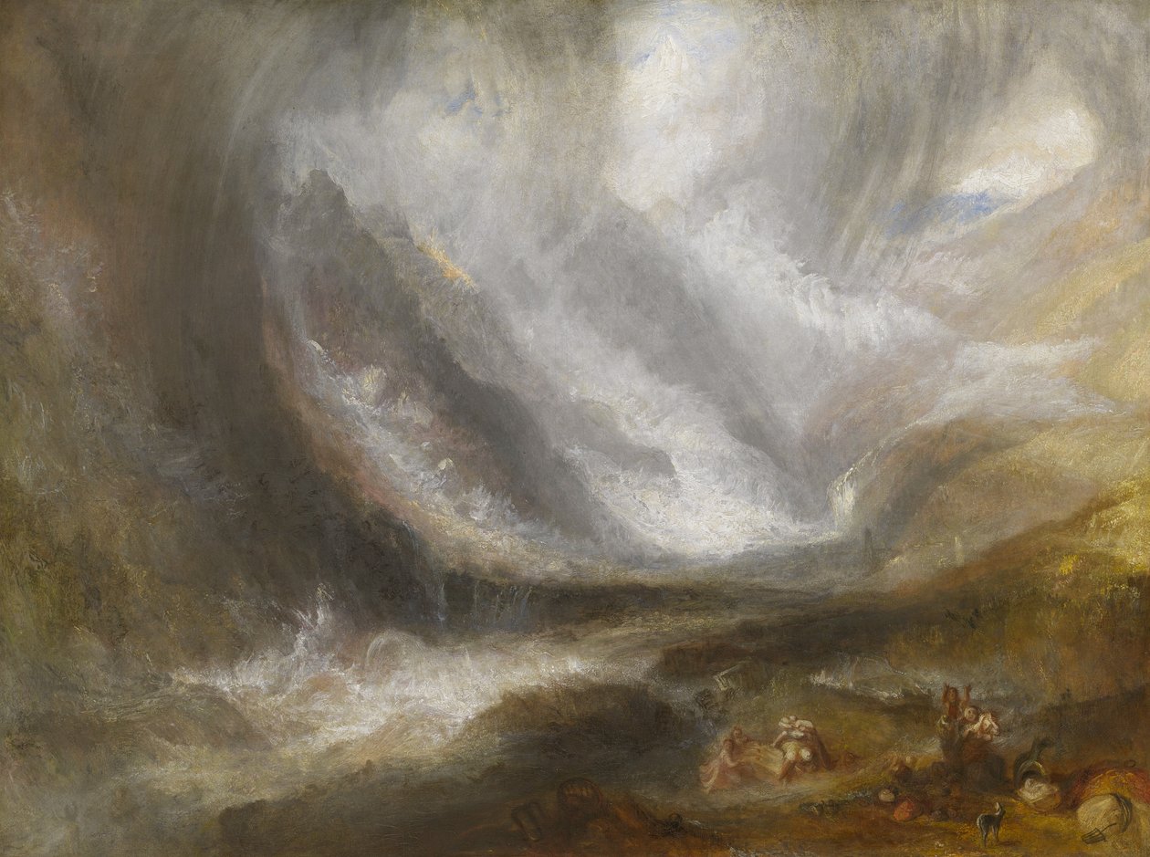 Aosta Vadisi: Kar Fırtınası, Çığ ve Fırtına, 1836-37 by Joseph Mallord William Turner