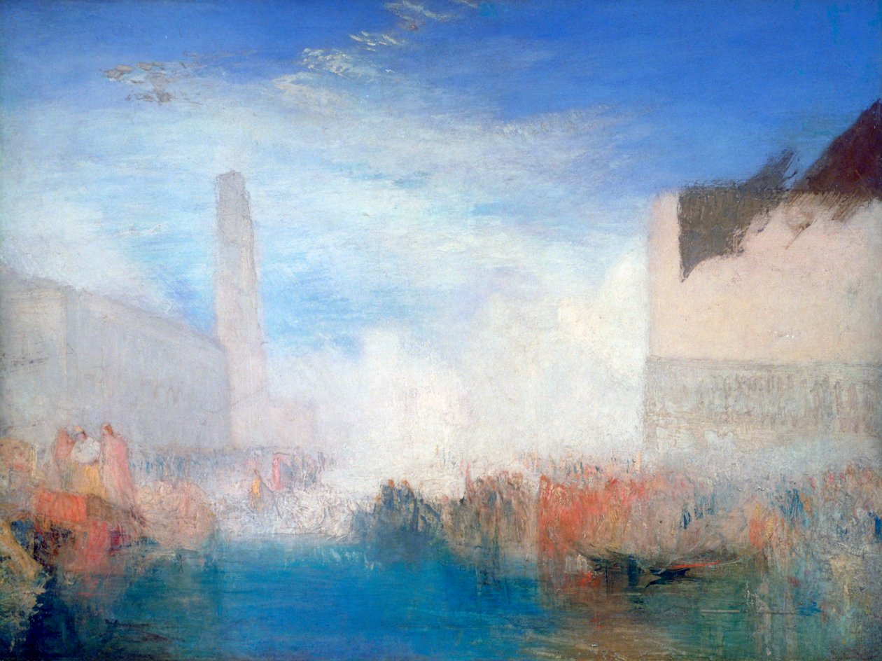 Venedik, Denizle Evlenen Doge Töreni ile Piazzetta, c1835 by Joseph Mallord William Turner