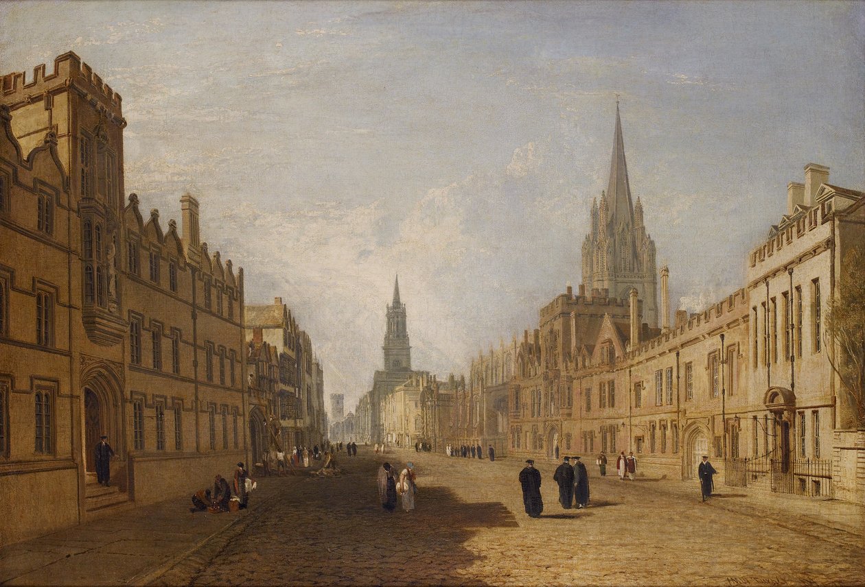 High Street'in görünümü, Oxford by Joseph Mallord William Turner