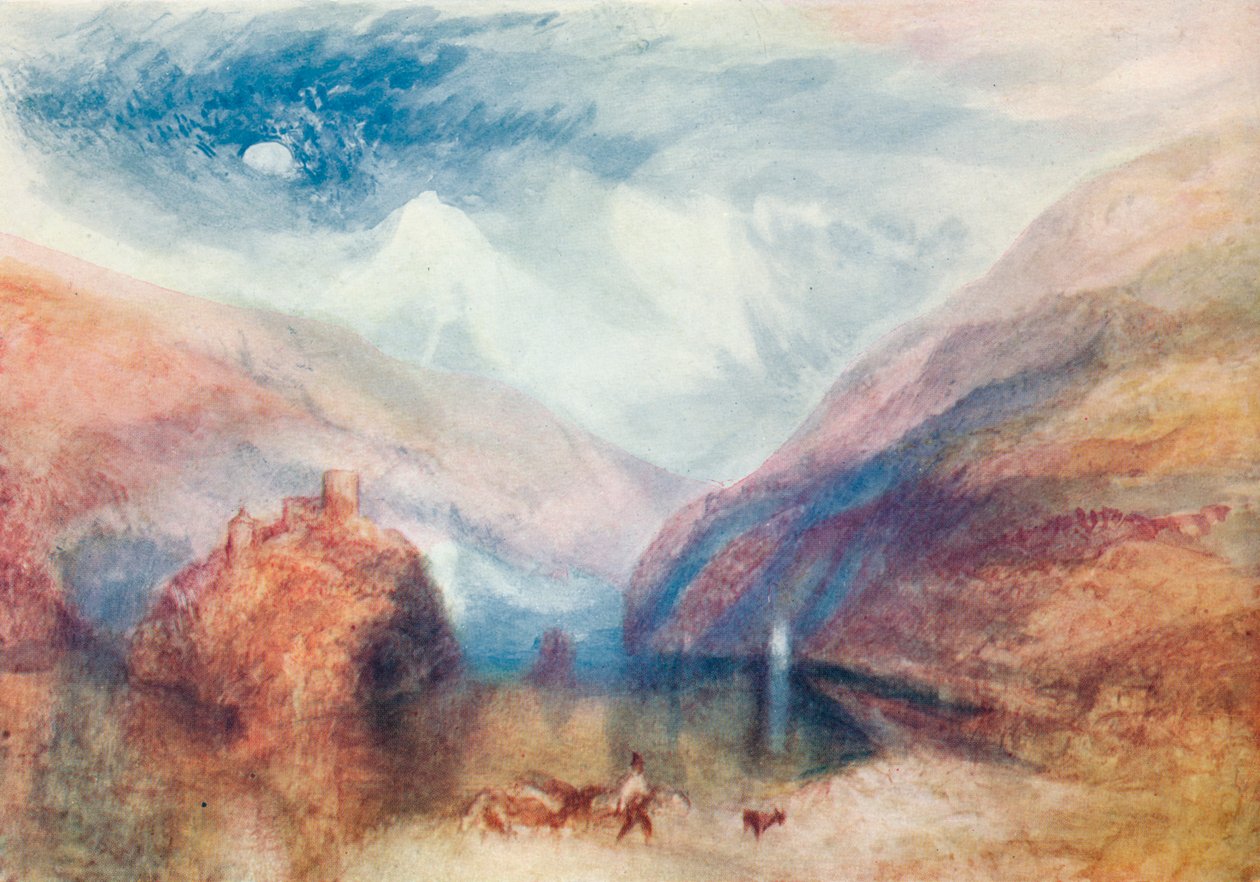 Brienz Gölü manzarası, 19. yüzyıl, 1910 by Joseph Mallord William Turner