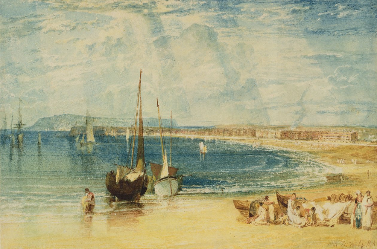 Weymouth, c.1811 (kağıt üzerine sulu boya) by Joseph Mallord William Turner