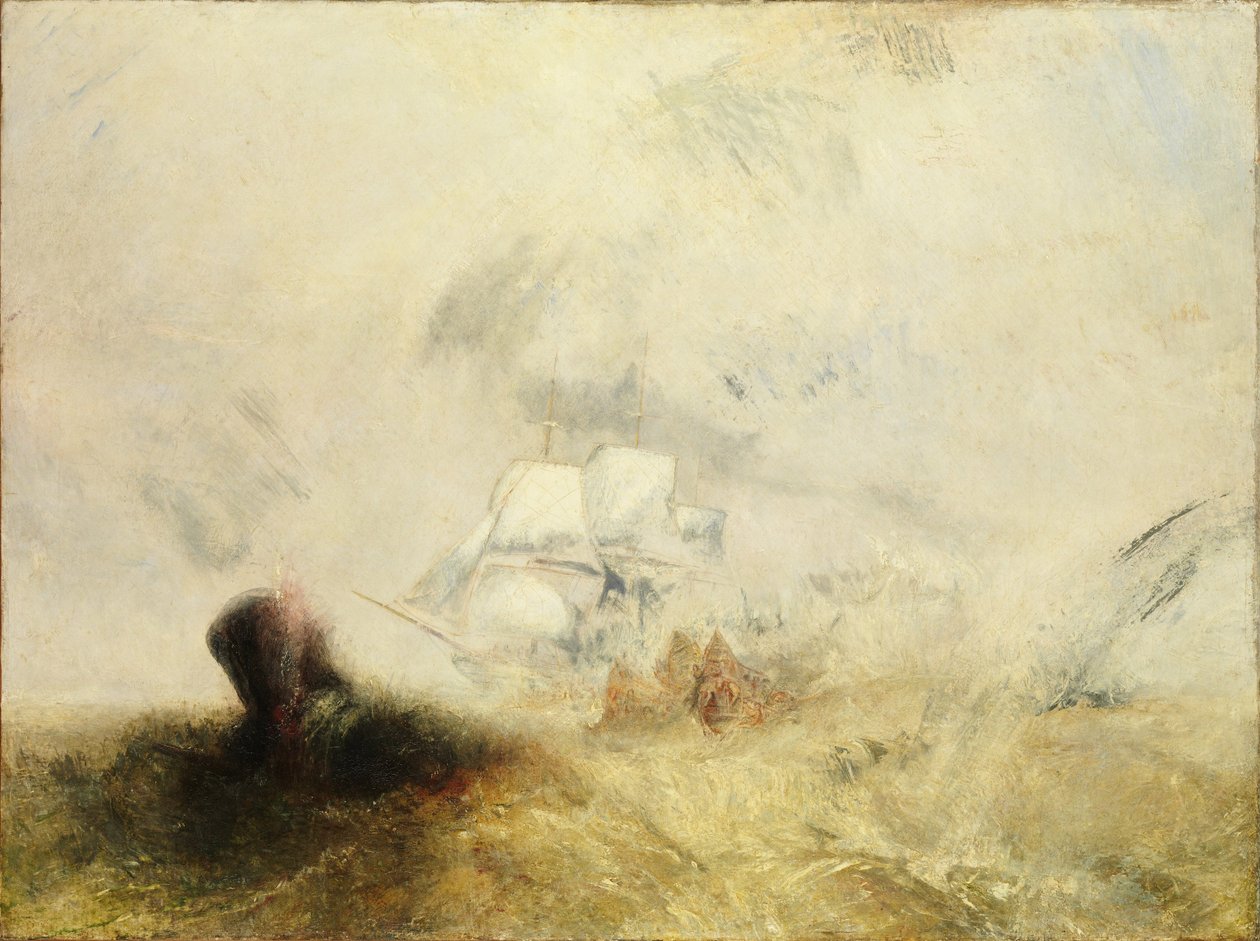 Balina avcıları, yaklaşık 1845 by Joseph Mallord William Turner