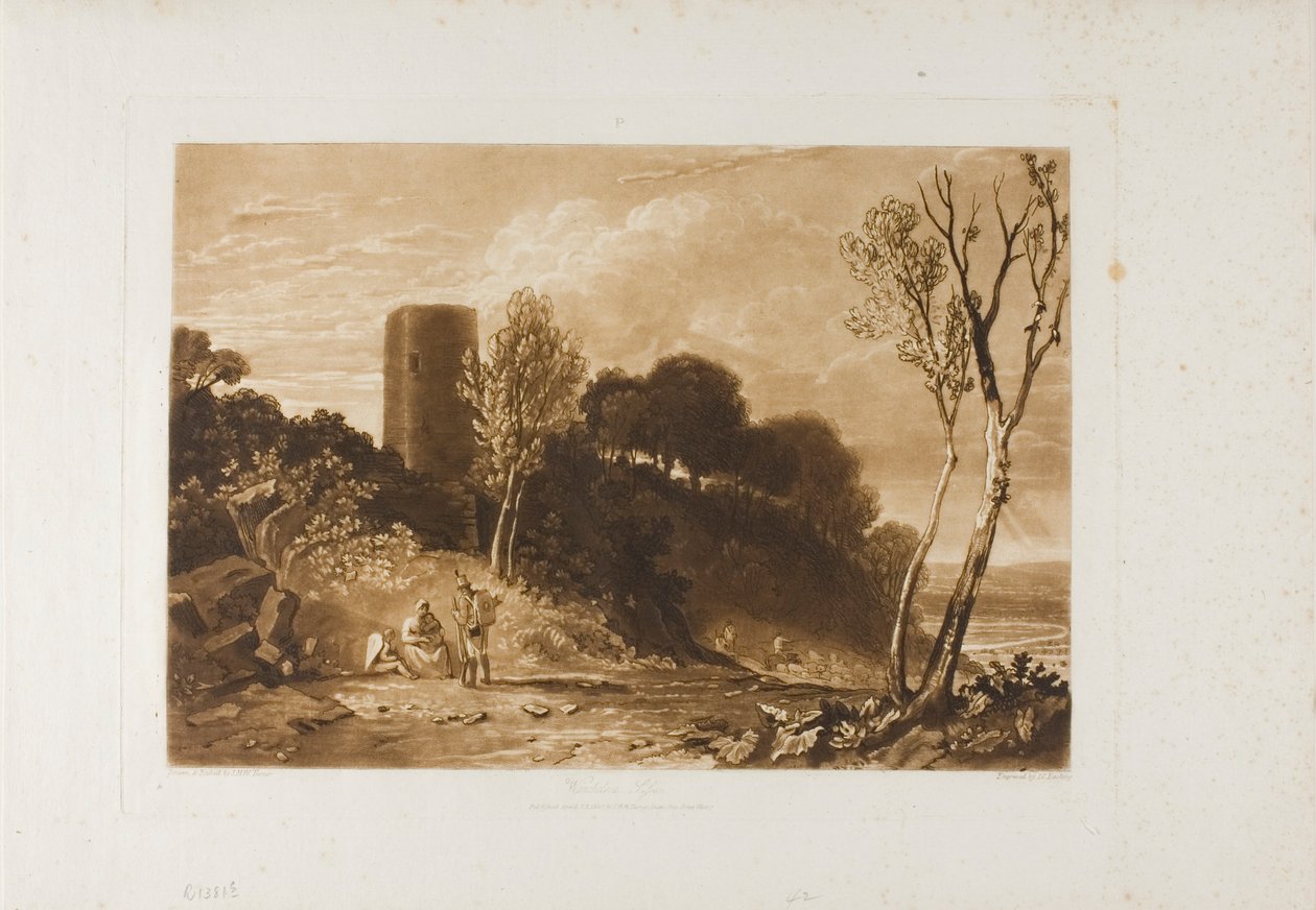 Winchelsea, Sussex, Çalışmalar Kitabından 42 numaralı levha by Joseph Mallord William Turner