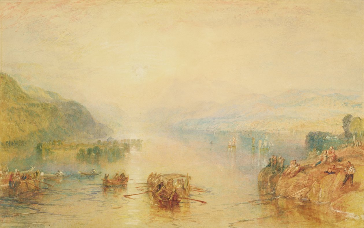 Windermere, Westmorland (kağıt üzerine suluboya) by Joseph Mallord William Turner