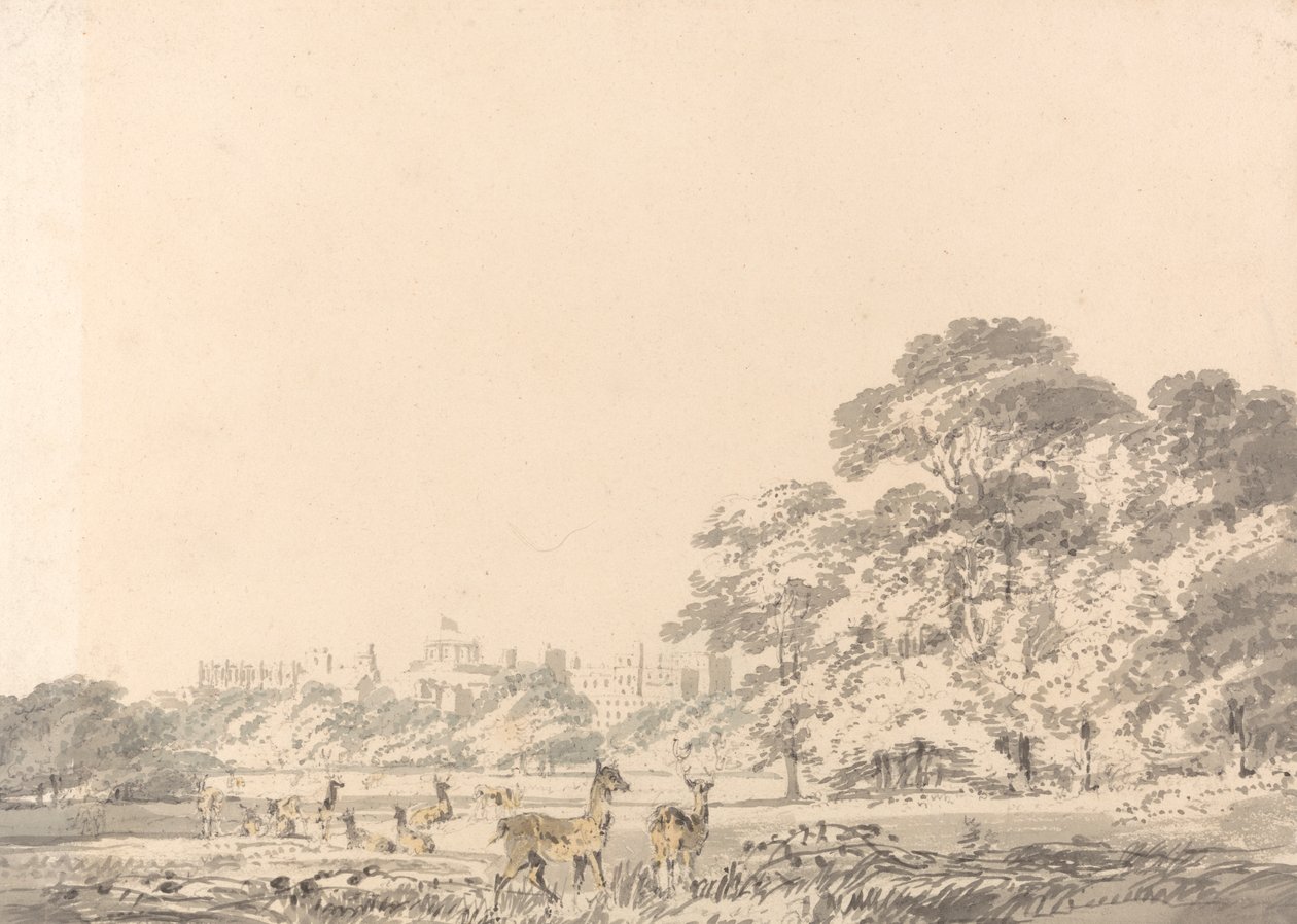 Geyikli Windsor Kalesi ve Parkı by Joseph Mallord William Turner
