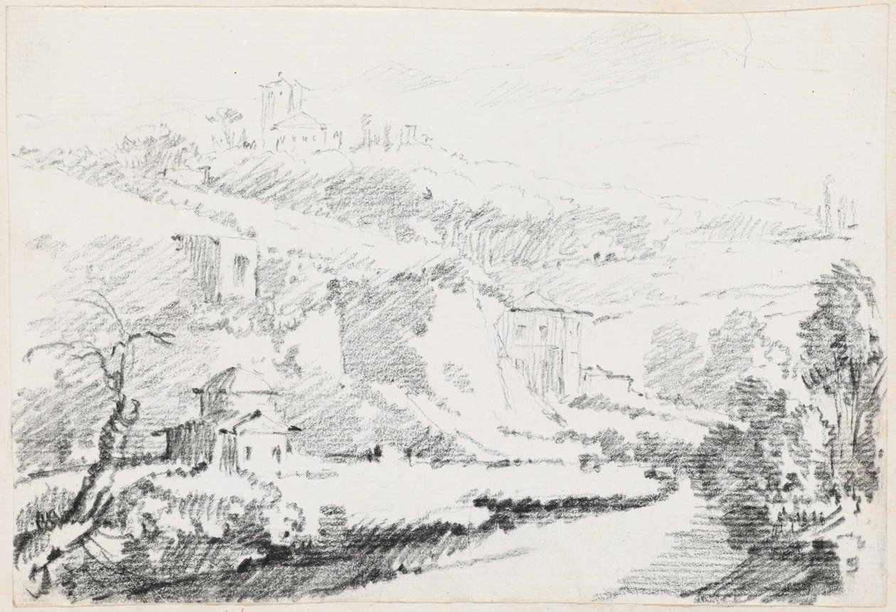 Alban Tepelerinde Manzara by Joseph Marie Vien