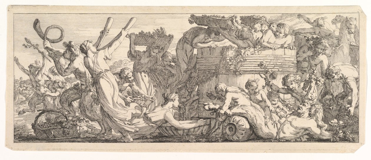 Şarap Fıçısının Gelişi, ca.1755. by Joseph Marie Vien the Elder