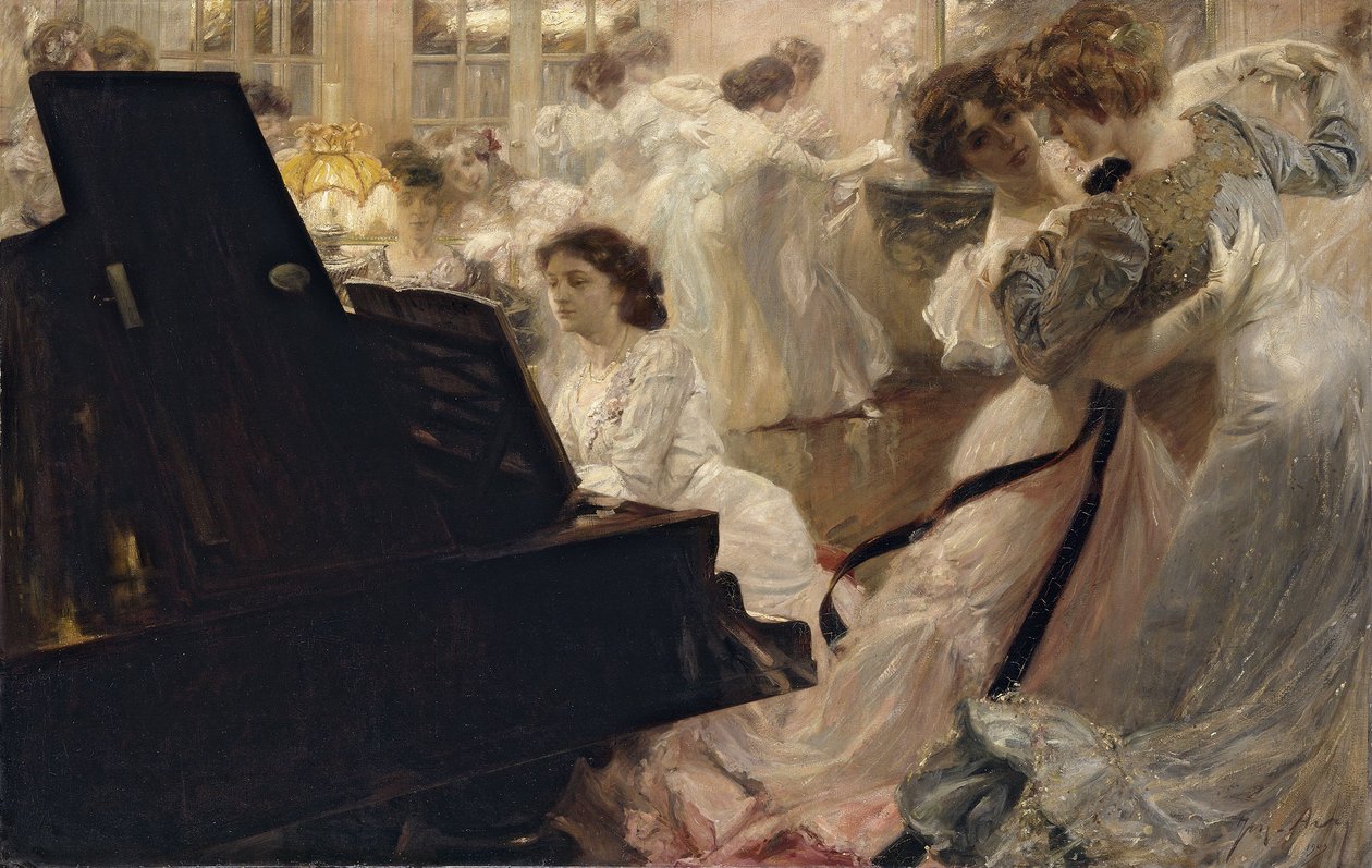 Bal blanc, 1903 yılında (tuval üzerine yağlıboya) by Joseph Marius Avy