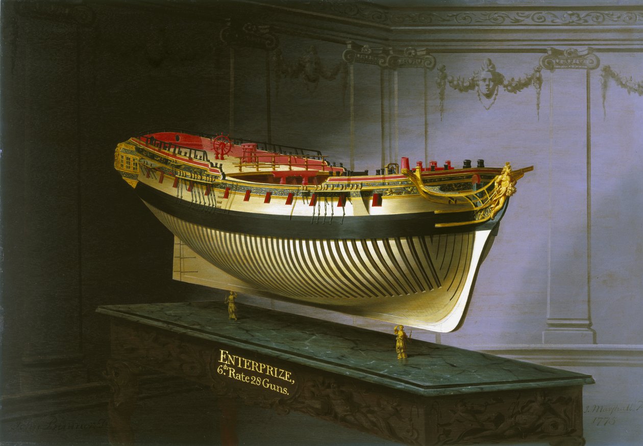 HMS Enterprise, 1775 by Joseph Marshall