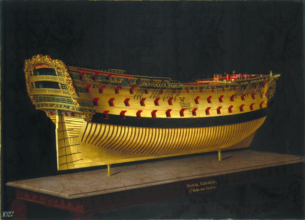 HMS Kraliyet George, 1773-75 by Joseph Marshall