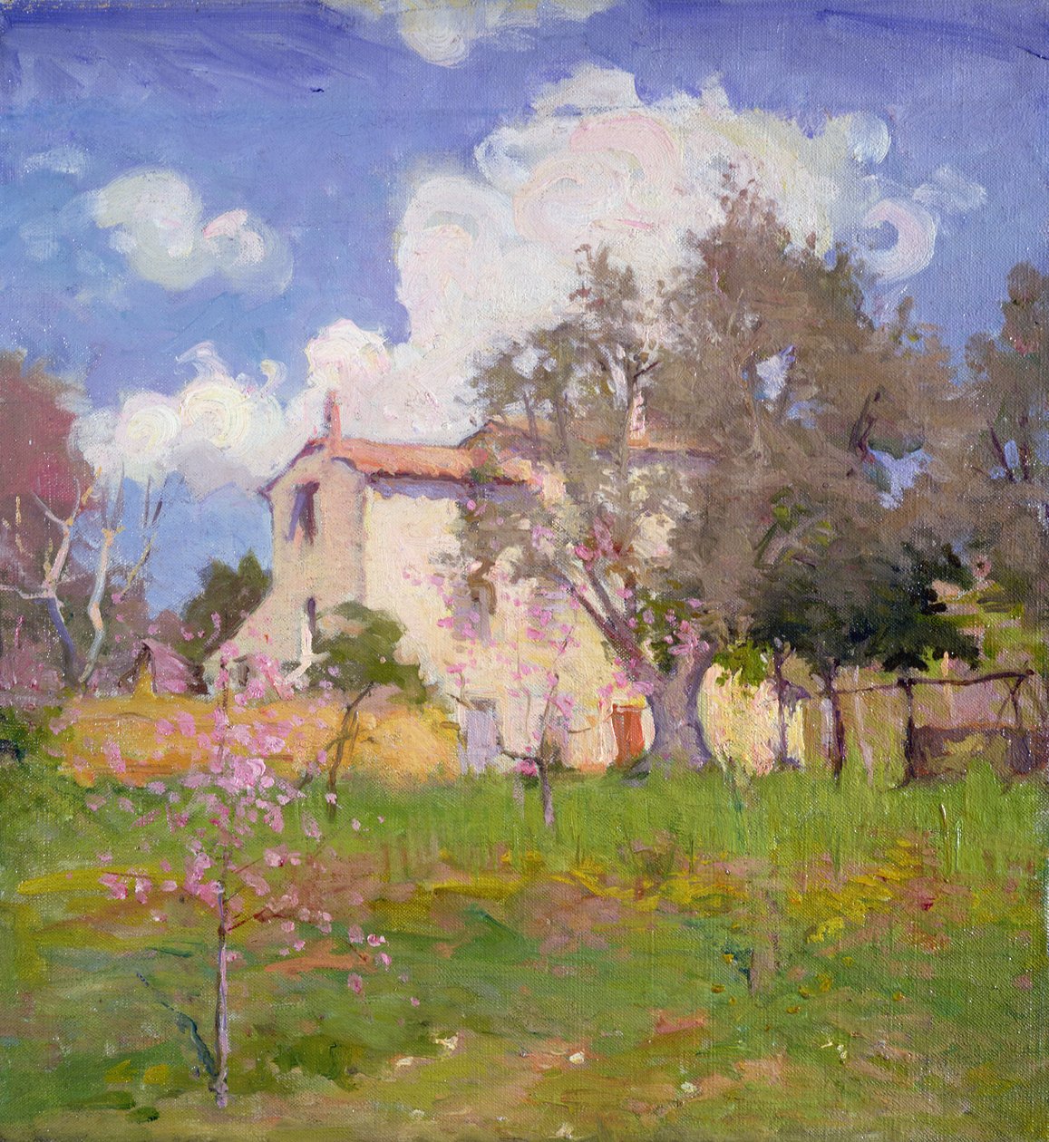 The Cottage Garden (tuval üzerine yağlı boya) by Joseph Milner Kite