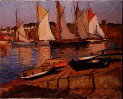 Kıyıdaki Yatlar by Joseph Milner Kite
