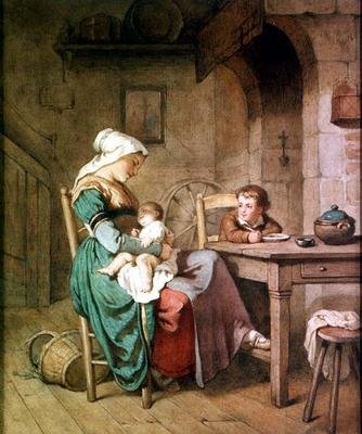 Bir İsviçre Kulübesinin İçi by Joseph Murray Ince