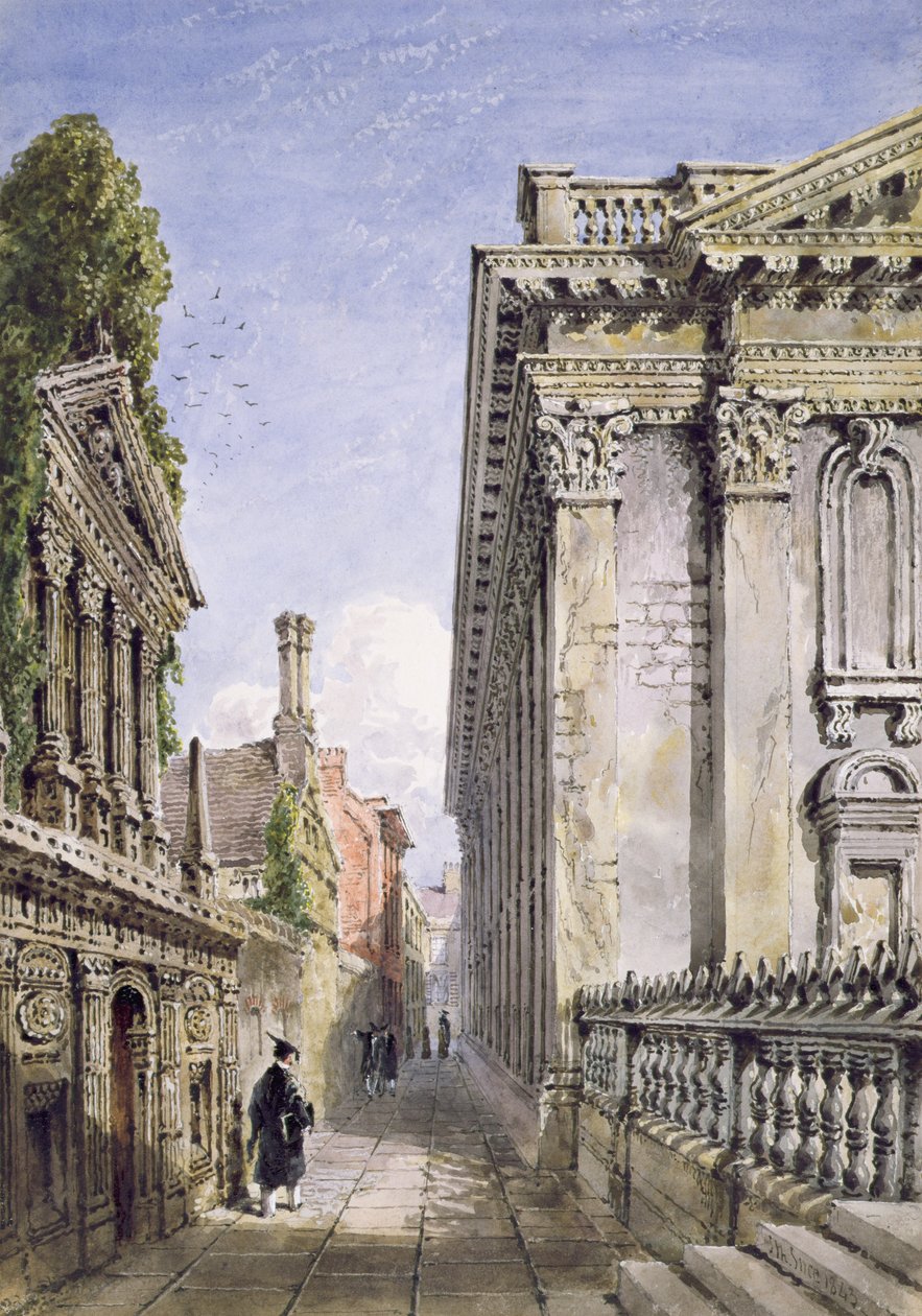 Senato Evi Geçidi, Cambridge, 1843 (wc ve arap zamklı gövde rengi) by Joseph Murray Ince