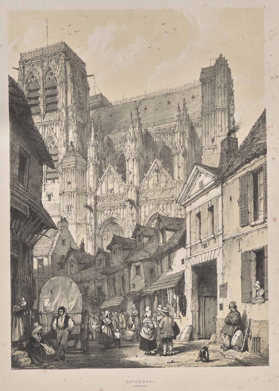 Orta Çağ Mimarisi: Katedral, Abbeville by Joseph Nash